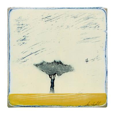 Comme un Jaune Arborescent 13x13cm N°1