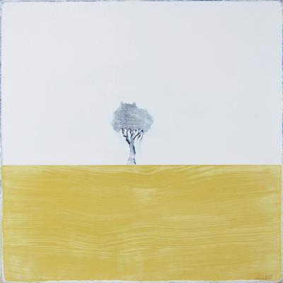 Comme un Jaune Arborescent 36x36cm N°2